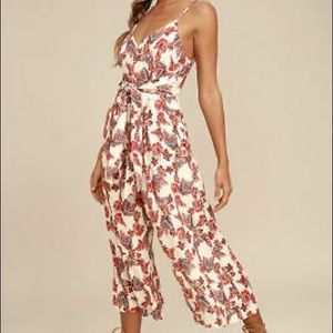Free People floral jumpsuit